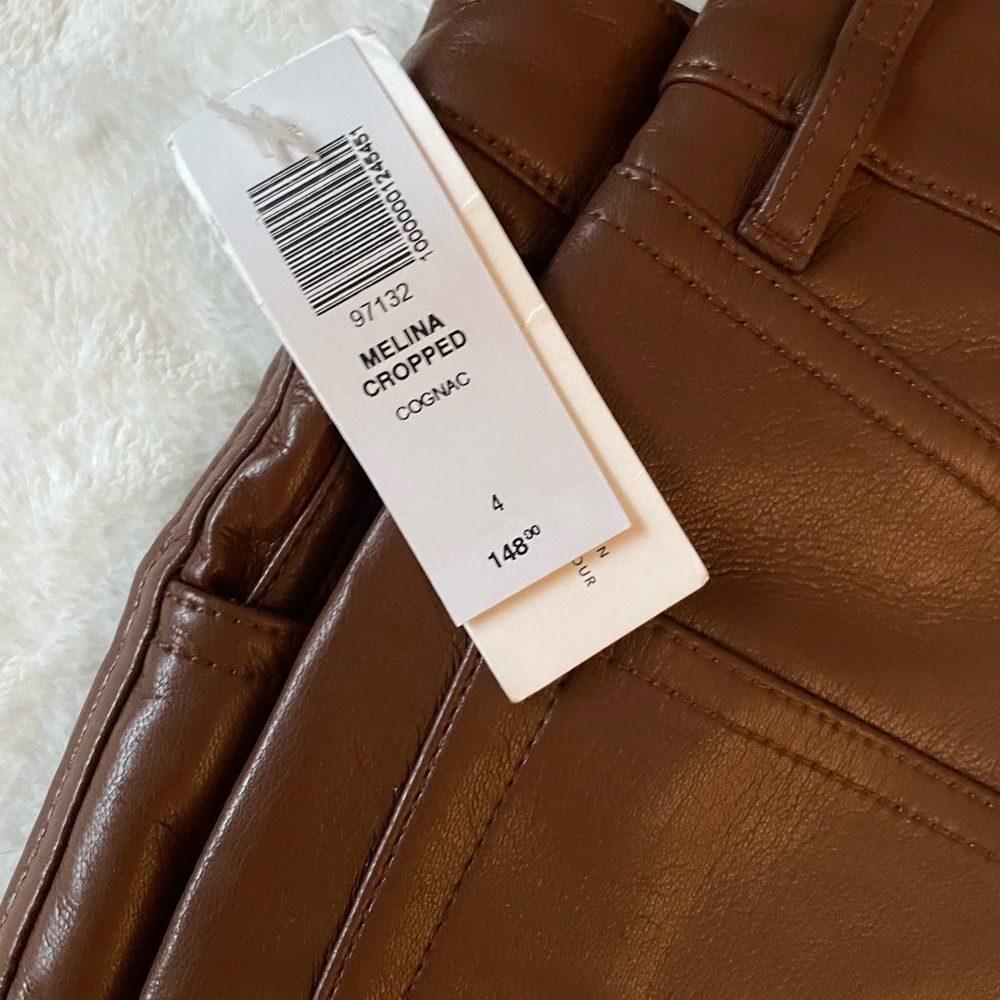 Aritzia Wilfred Melina Cropped Vegan Leather Pants - New - 4 - Picture 9 of 11